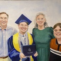 Family graduation portrait